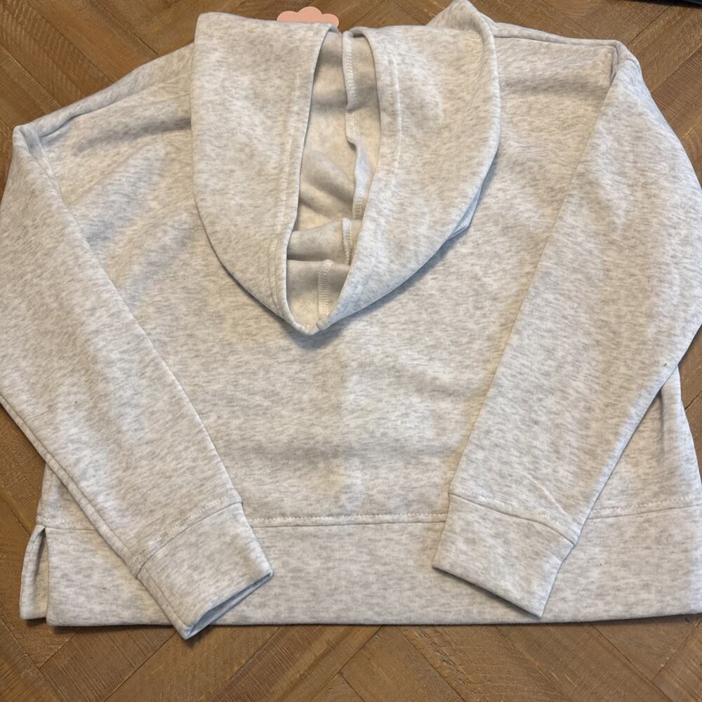 Rae Dunn MAMA Pullover Hoodie Sweatshirt Oversized Light Gray XS NWT - Picture 4 of 5